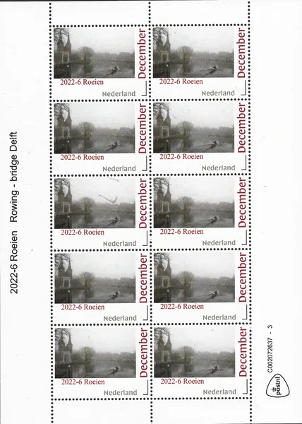 Netherlands 2022-6 Rowing - Rowing sport sheet MNH