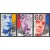 1191-1193 Nederlandse politici 1980 gestempeld