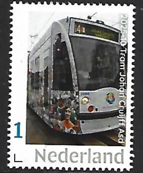 Nederland 2025-10 Tram: Johan Cruyff tram Amsterdam lijn 14 postfris/mnh