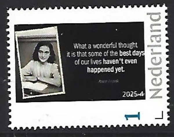 Netherlands 2025-4 Anne Frank 1929-1945 Quote MNH