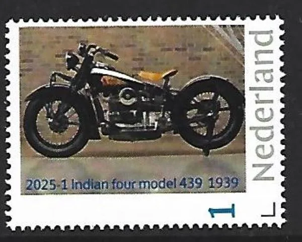 Netherlands 2025-1 Motorcycle: Indian 4 model 439 1939 MNH