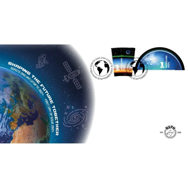 Nederland 2024 Ruimtevaart Shaping the future FDC mnh