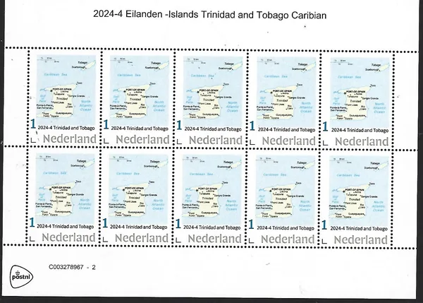 Netherlands 2024-5 Islands: Trinidad & Tobago sheetlet MNH