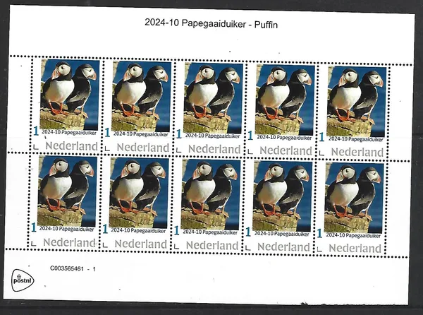 2024-10 Puffin sheet MNH