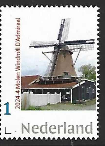 Netherlands 2024-4 Mill Windmill D'Admiraal Amsterdam-Buiksloot MNH