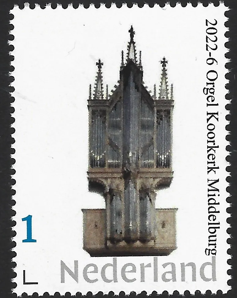 Pays-Bas 2022-6 Orgue Église du Chœur Middelburg (plus ancien orgue des Pays-Bas) neuf/nh