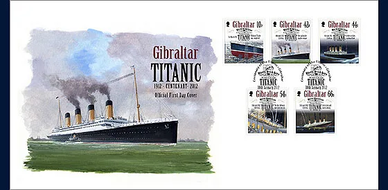 GIBRALTAR 2012 Titanic series FDC
