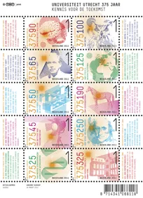 Nederland V2792-2801 Universitet van Utrecht vel/sheetlet 2011 postfris/mnh