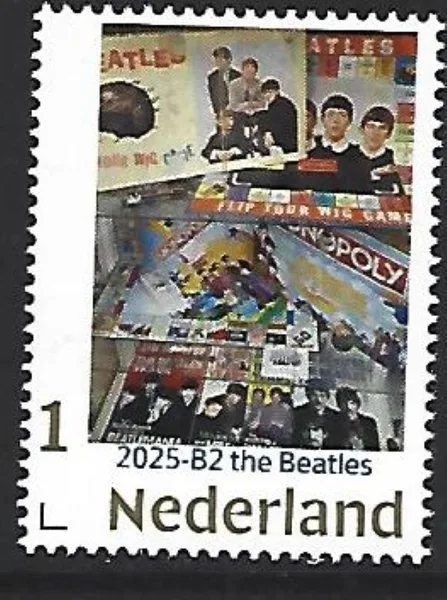 Netherlands 2025-B2 Beatles museum Gold 1 stamp MNH