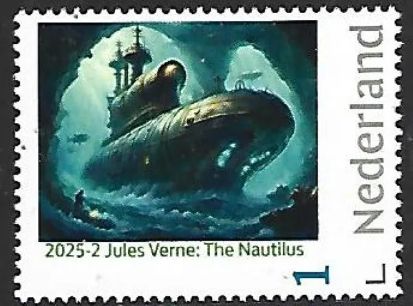 Nederland 2025-2 Jules Verne: The Nautilus ship postfris/mnhent