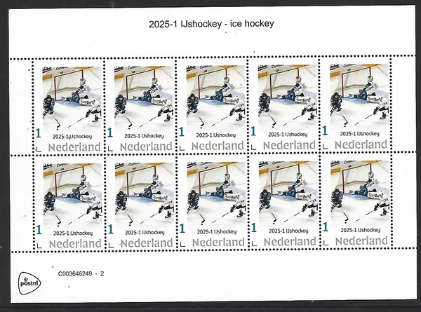 Nederland 2025-1 IJshocke Ice hockey sheetlet postfris/mnh