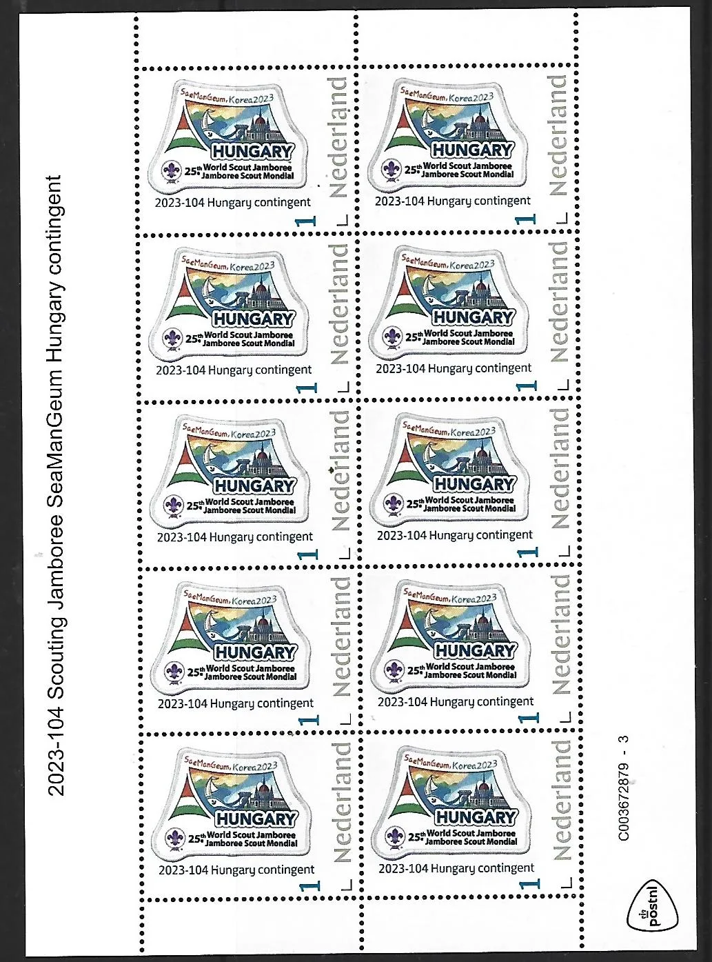 2023-104 Scouting Jamboree SeaManGeum Hungary sheetlet postfris/mnh