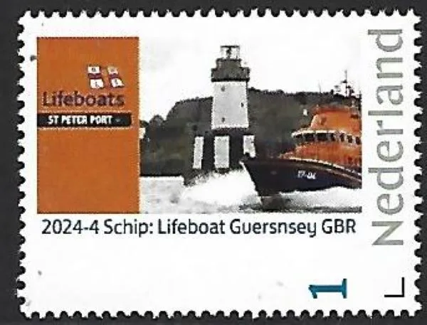 Nederland 2024-4 Schip ship Lifeboat St Peter Port Lighthouse postfris/mnh