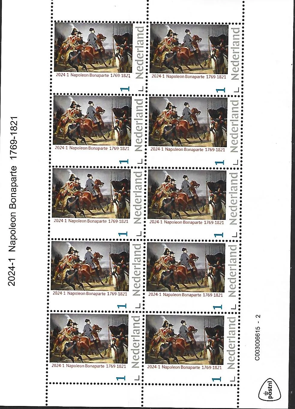 Niederlande 2024-1 Napoleon Bonaparte Bogen postfrisch/mnh