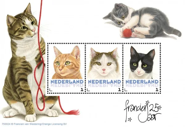 Netherlands 2015 Cats 4 sheetlet MNH