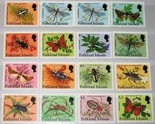 390-404 Falkland 1984 Spiders and Insects MNH