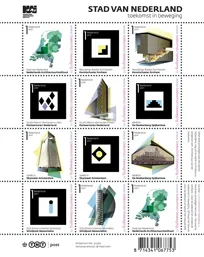 Netherlands V2802-2812 City of Netherlands 2011 sheetlet MNH