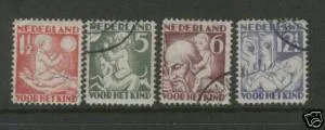 232-235 Kinderzegels 1930 gestempeld