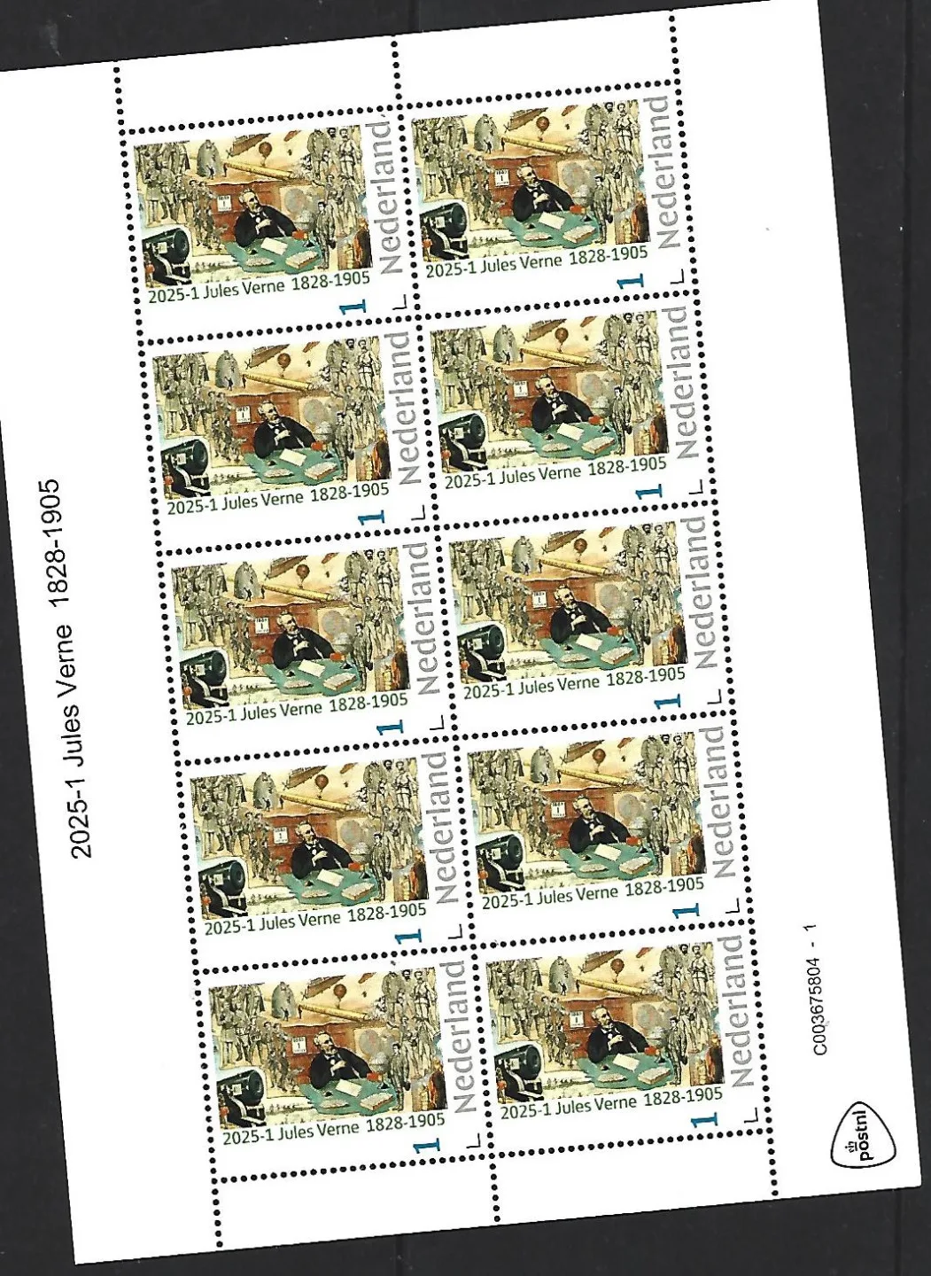 Netherlands 2025-1 Jules Verne sheetlet MNH