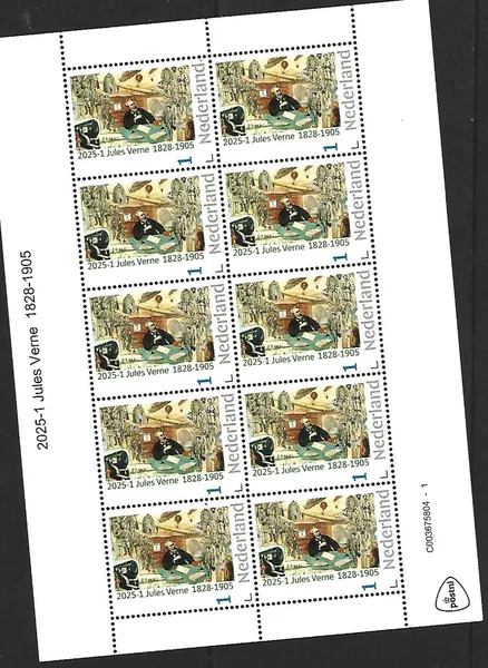Netherlands 2025-1 Jules Verne sheetlet MNH