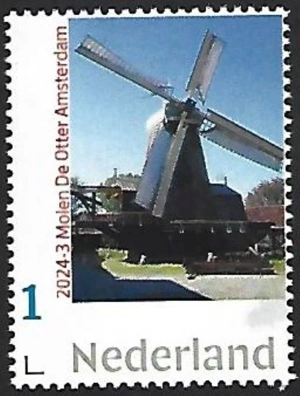 Niederlande 2024-3 Mühle Windmill: De Otter Amsterdam postfrisch/mnh
