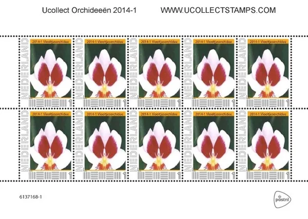 Netherlands 2014 Ucollect Orchids 1 Violet Orchid sheet MNH