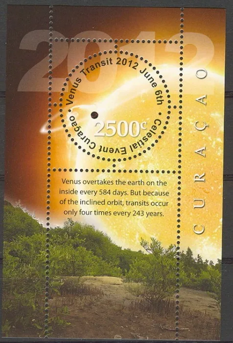 Curacao 78 Celestial events 2012 blok m-s postfris-mnh