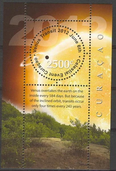 Curacao 78 Celestial events 2012 block m-s MNH