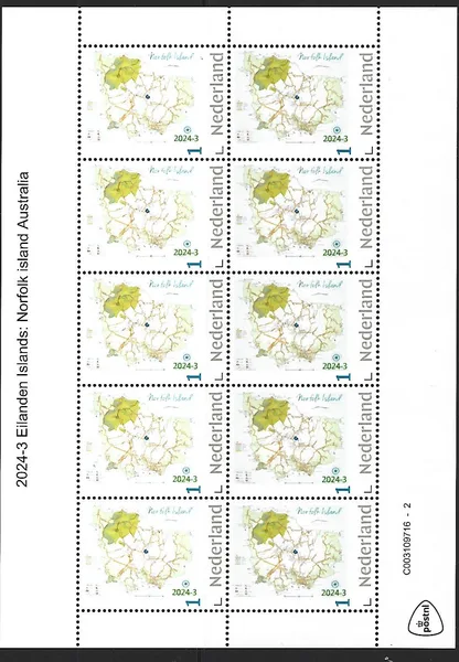 Netherlands 2024-3 Islands: Norfolk Islands sheetlet MNH