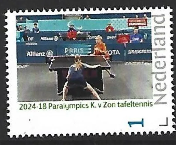 Netherlands 2024-18 Paralympics K.v. Zon table tennis MNH