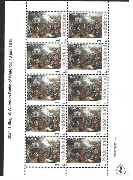 Nederland 2024-1 Slag bij Waterloo Battlle of Waterloo postfris//mnh