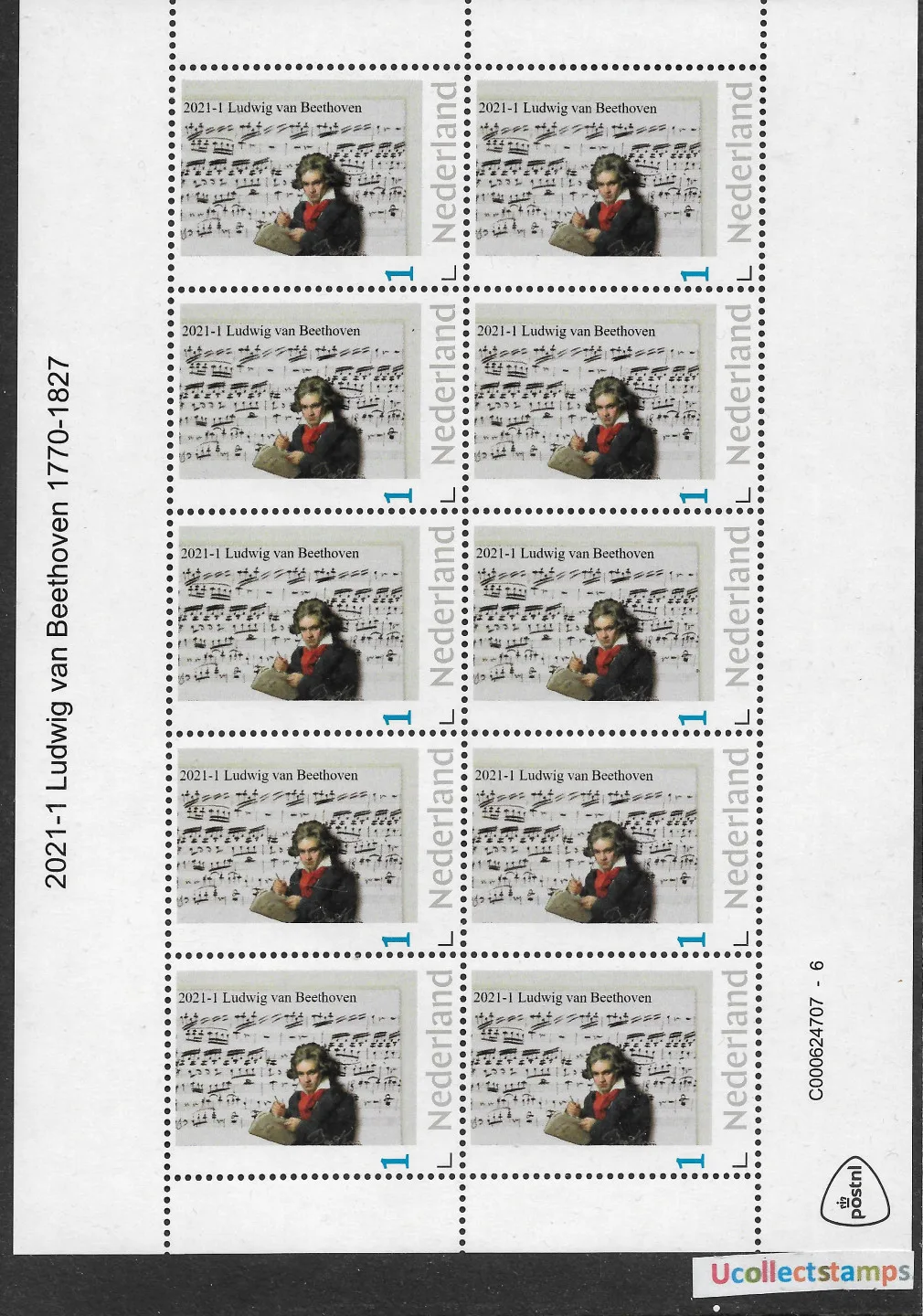 Pays-Bas 2021-1 Ludwig van Beethoven