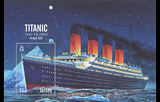 JERSEY 2012 Titanic bloc-m/s neuf/nhm