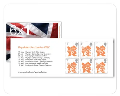 Great Britain 2012 Olympische spelen frankeerzegels Keydates booklet postfris/mnh