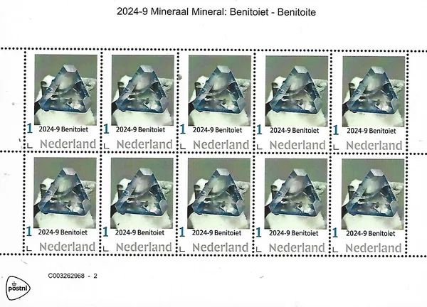 Netherlands 2024-9 Mineral; Banitoit sheetlet MNH