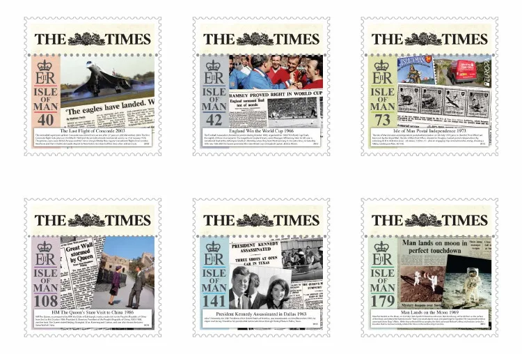 ÎLE DE MAN 2013 TITRES DE JOURNAUX THE TIMES EUROPA NEUF/NSC