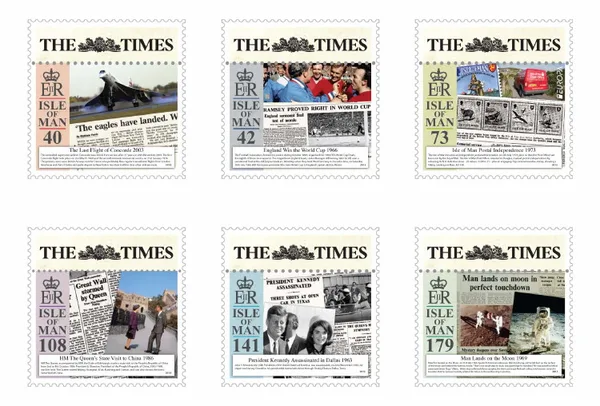 ISLE OF MAN 2013 NEWSPAPER HEADLINES THE TIMES EUROPA MNH