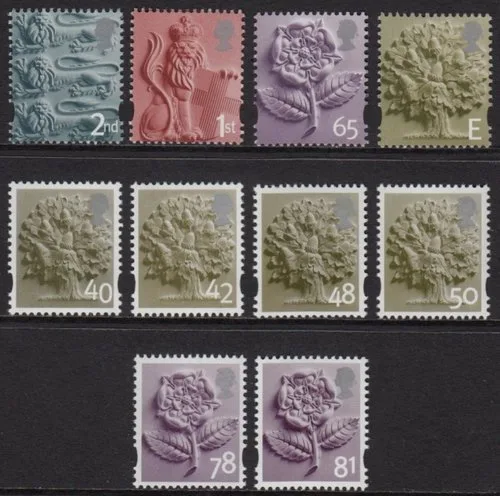 Gr.Britain 2001 Regionalen postfris/mnh
