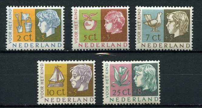 Nederland 612-616 Kinderzegels 1953 postfris/mnh