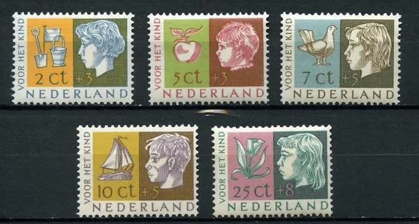 Netherlands 612-616 Children's Stamps 1953 MNH