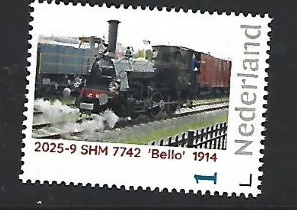 Netherlands 2025-9 Train: Steamtrain SHM 7742 1914 MNH