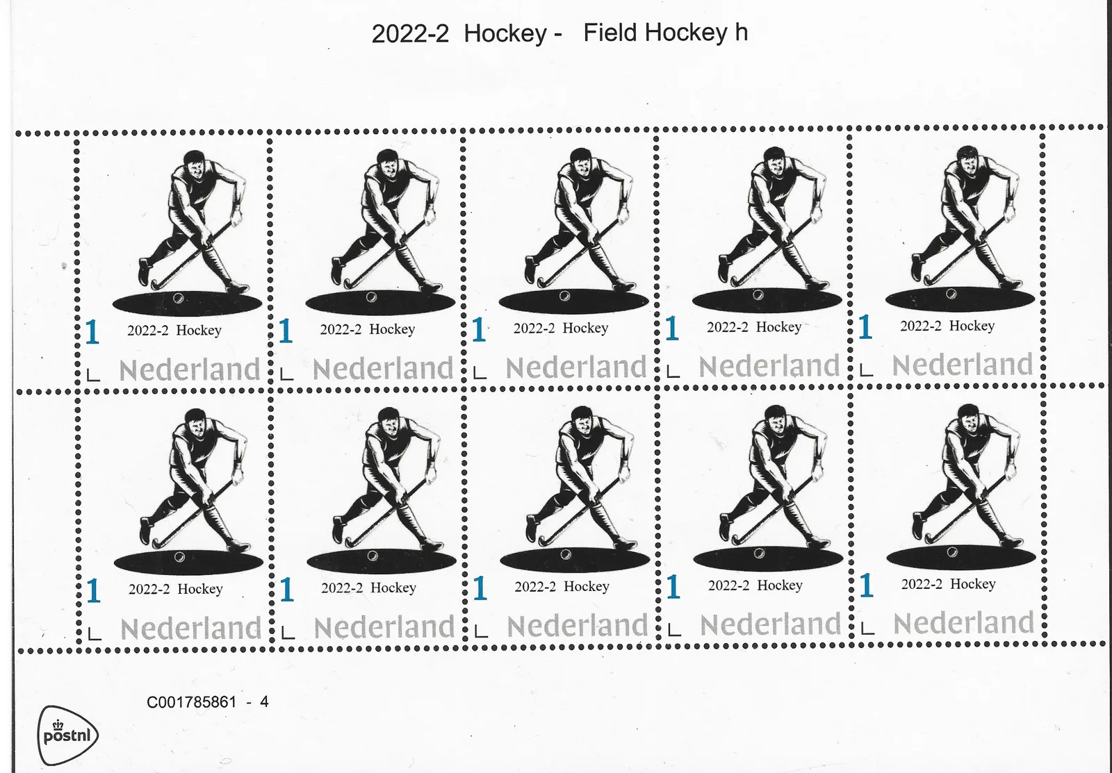 Niederlande 2022-2 Hockey Feldhockey-Block postfrisch/mnh