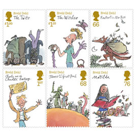 Great Britain 2012 Roald Dahl kinderboeken serie/set postfris/mnh