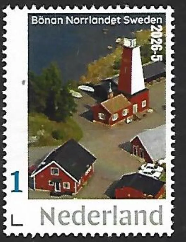 Nederland 2026-5 Vuurtoren Lighthouse Boenan Norllandet Sweden postfris/mnh