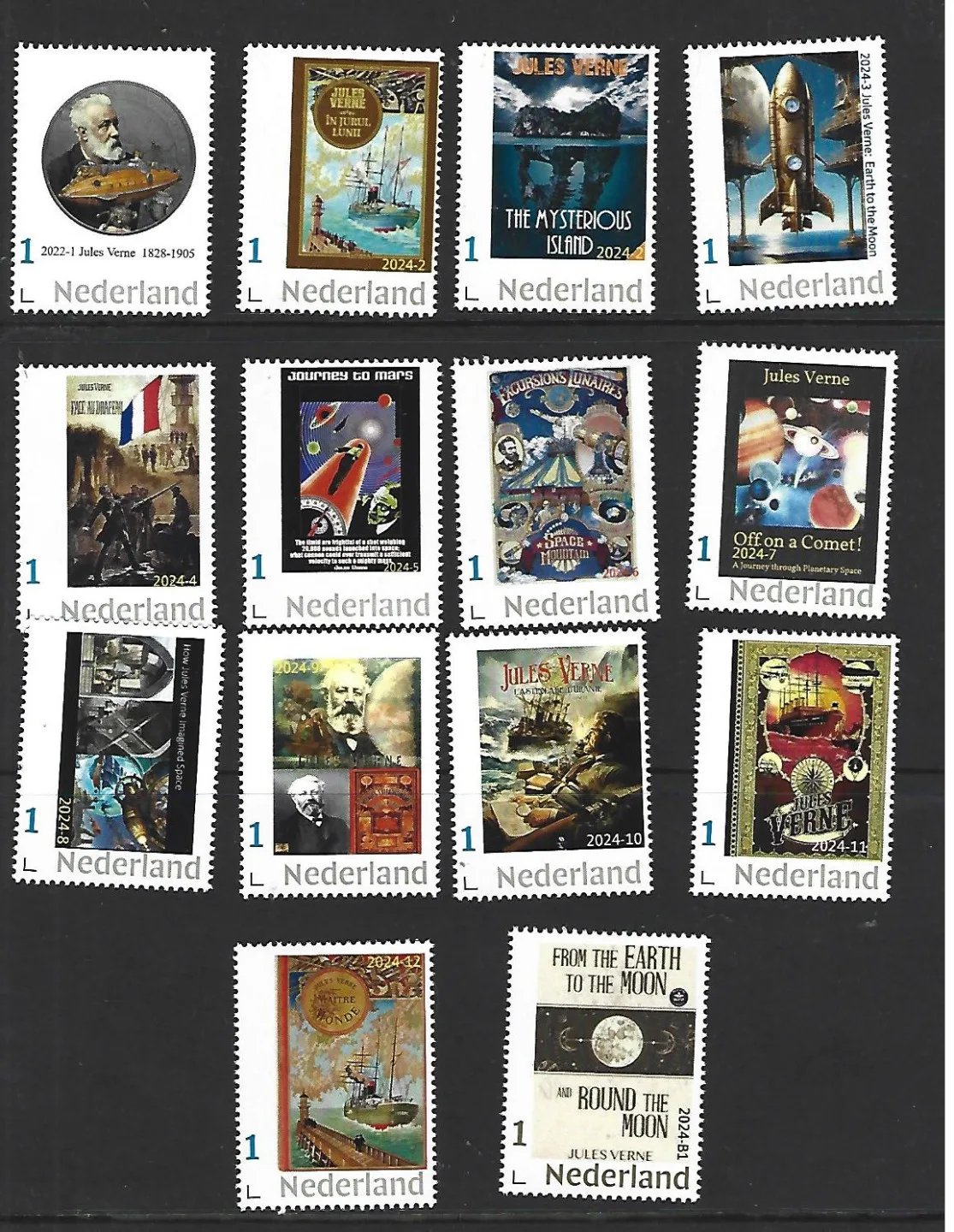 Nederland 2024 Jules Verne Maitre Yearset complete postfris/mnh