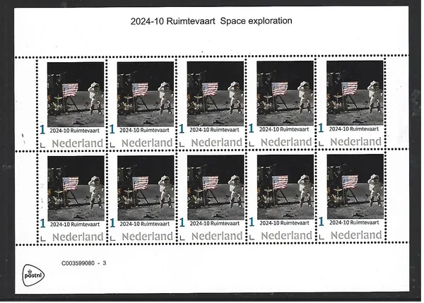 Netherlands 2024-10 Space exploration sheetlet MNH