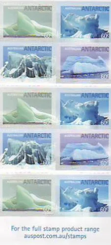 2011 AAT Icebergs booklet self-adhesive MNH-never hinged