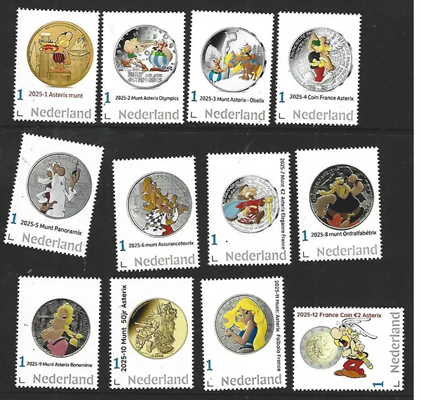Nederland 2025 Munt Coin Asterix Jaarset Yearset postfris/mnh