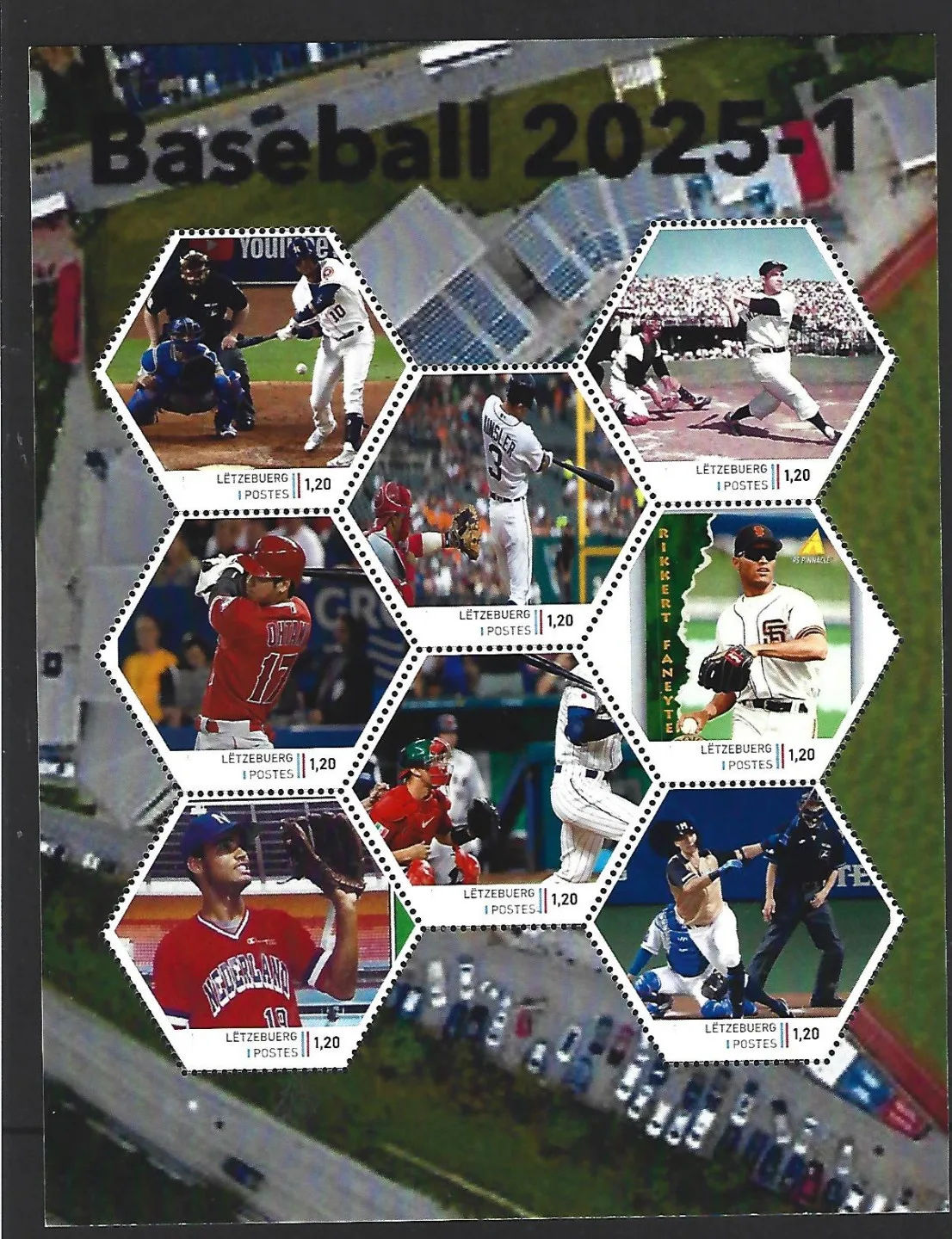 Luxemburg 2025-1 Baseball Honkbal Kleinbogen postfrisch/mnh