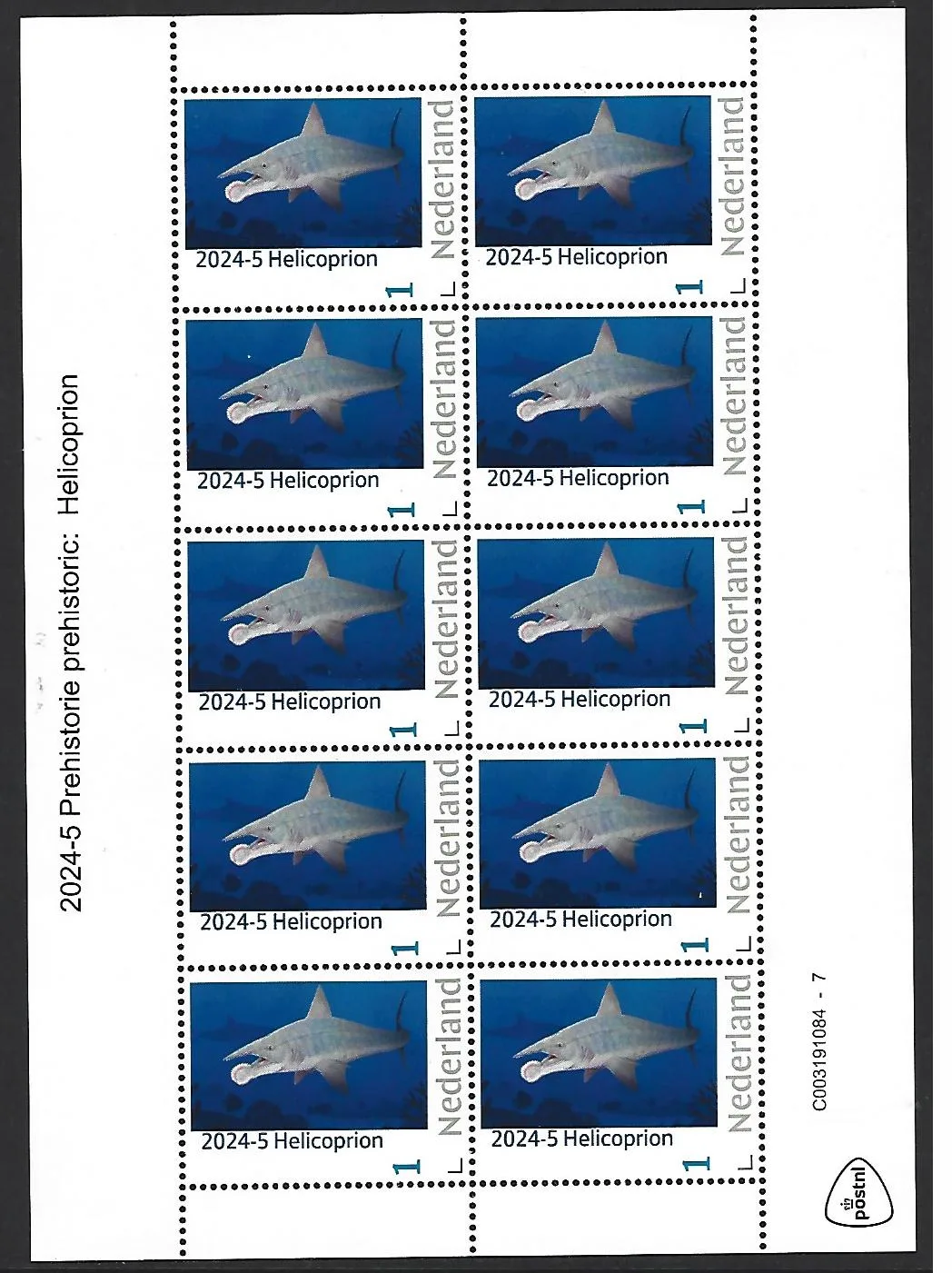 2024-10 Prehistory: Eurhinosaurs sheetlet MNH